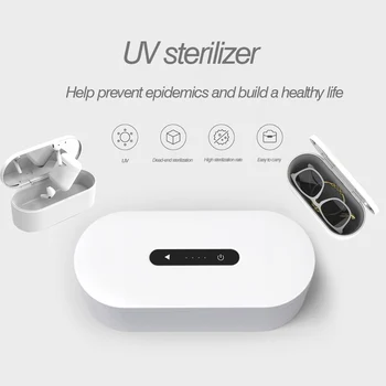 

Nail UV Sterilizer Box Multifunction Ozone Disinfection Phone Makeup Sterilizer Jewelry bottle Clean Portable UVC Disinfection