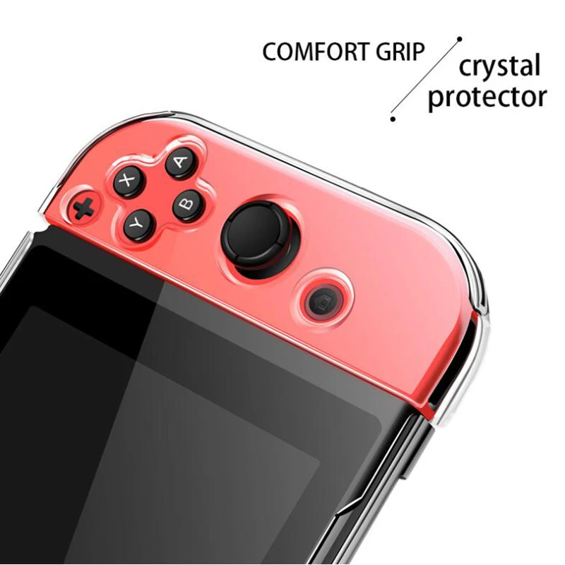 Прозрачный ПК жесткий защитный чехол для консольный переключатель Nintendo Joy-Con контроллер кристально прозрачная полная защита для корпуса