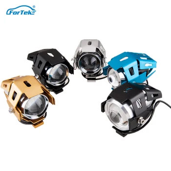 

FORTEK U5 Motorcycle Headlights Universal Auxiliary White Lamp LED Motorbike Spotlight Accessories Moto DRL Spot Head Lights