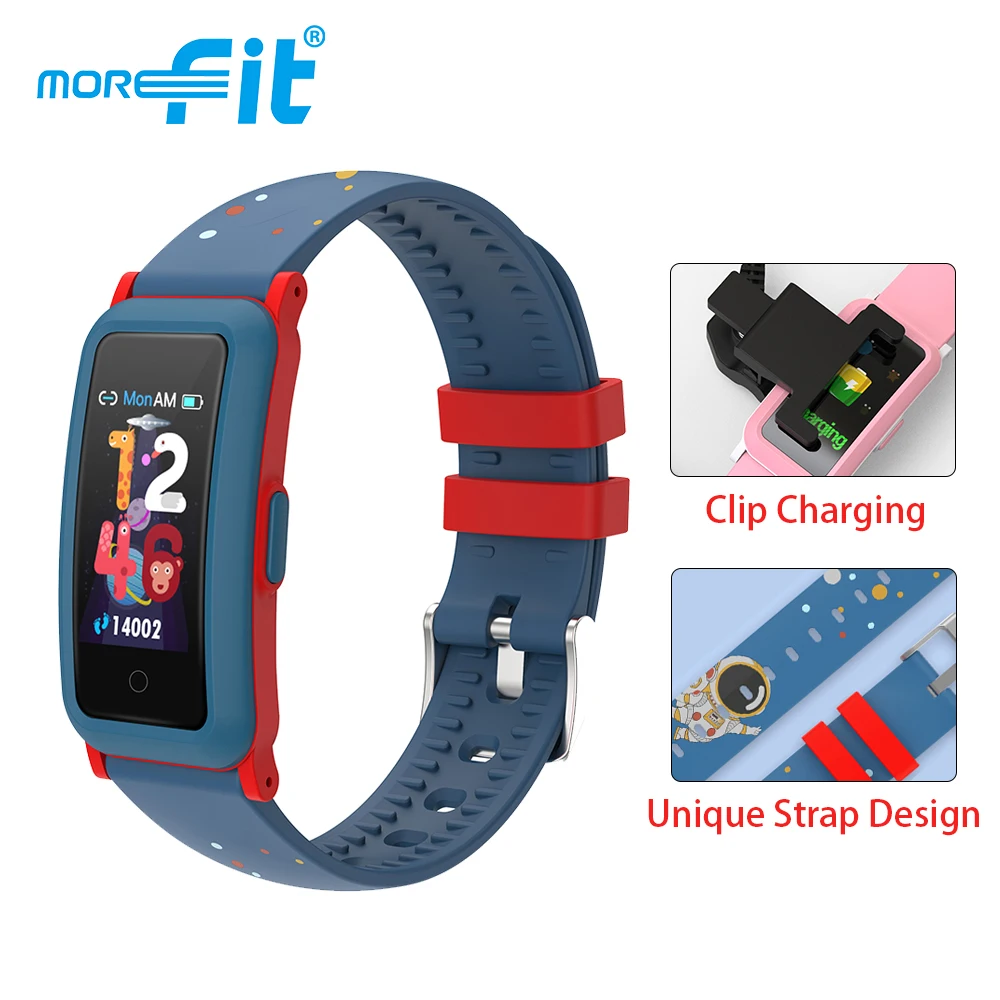 MoreFit-reloj inteligente VS M4 M5 para niños, pulsera con pantalla OLED de 907 pulgadas, Monitor de oxígeno y sueño y frecuencia cardíaca, 1,08