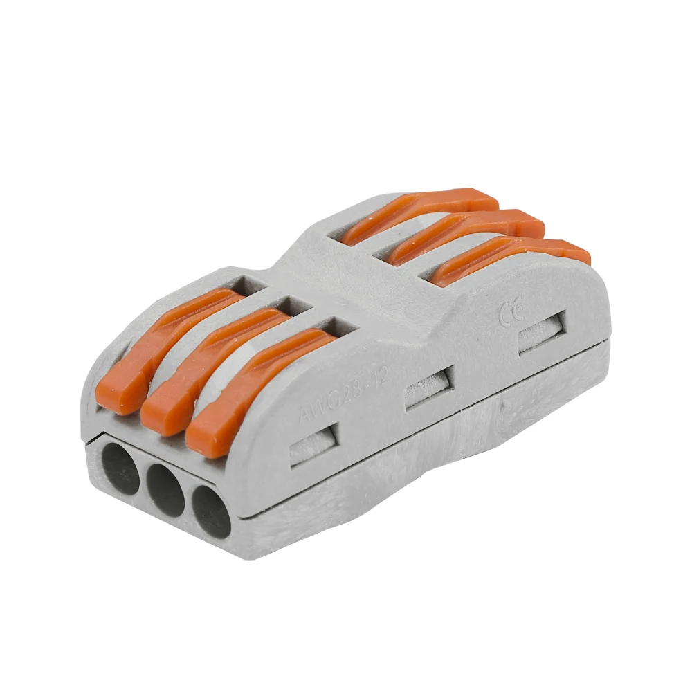 9pcs 6-Way SPL-3 Universal Cable Connector Box Set Household Mini Fast Electric Wire Connectors Kit Quick Install Terminals