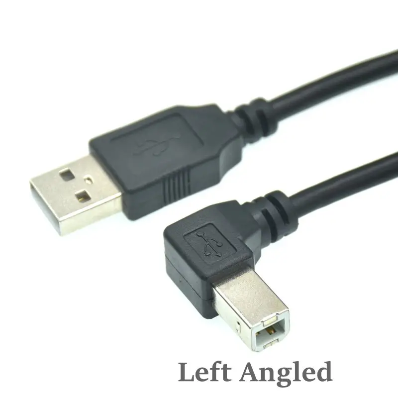 Сканер для принтера с правым и левым углом USB 2 0 разъем а в тип BM Кабель 90 градусов
