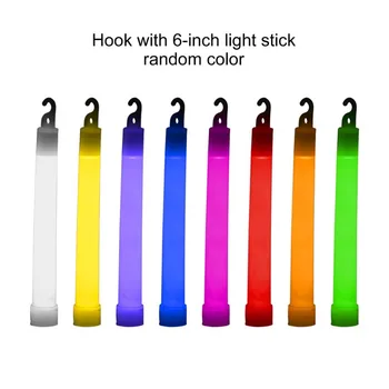

6 inch Glowing Stick Chemical Glow Stick Light Stick Outdoor Camping Emergency Lights for Party Christmas Decoration est