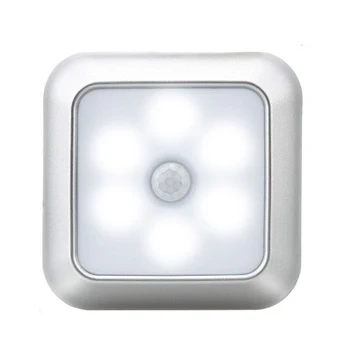 

6/10LED PIR Body Motion Sensor Activated Wall Light Wireless Night Light Induction Lamp Closet Corridor Cabinet Led Sensor Light