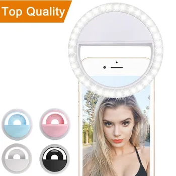 

Portable LED Selfie Ring Fill Light USB Charge For phone Supplementary 36LED Lighting Selfie Enhancing Photography For All Phone