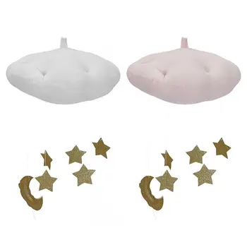 

Baby Ceiling Mobile Hanging Cloud Decorations Stars Garland DIY Pendant Photography Prop for Crib Kids Nursery Room
