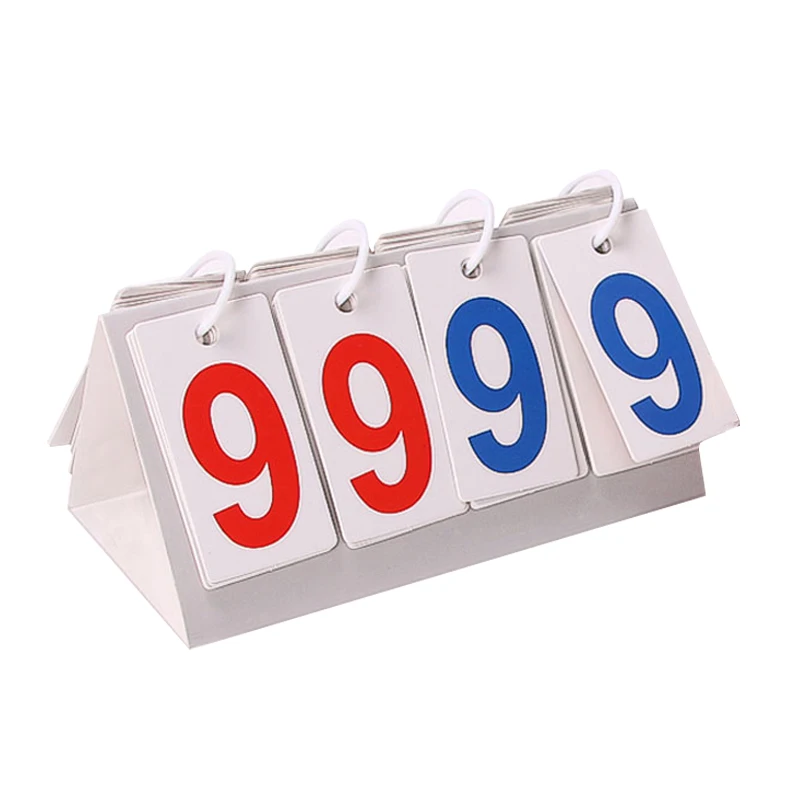 Portable Multifunctional Table games 4 Digit Board Game Scoreboard Entrance Examination Referee Countdown Soccer Football