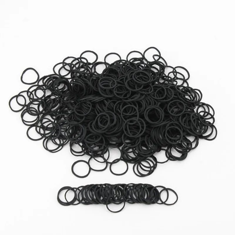 School Hair Bands  School Rubber - Mini Rubber Bands Black Elastic Hair  Office - Aliexpress