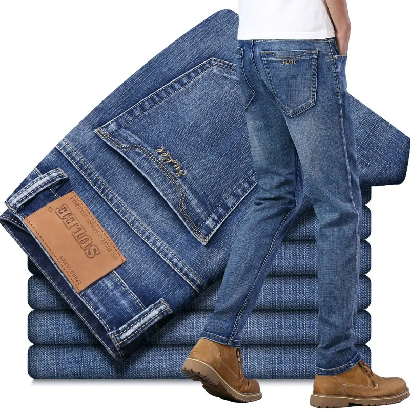 Smoky Gray Fashion Casual Denim Pants 