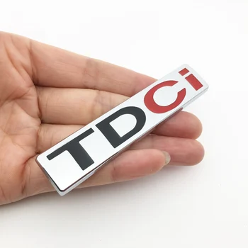 

3D Metal Car Sticker TDCI logo Emblem Badge Decal Car Tail Sticker for Focus Mondeo Explorer Mustang fiesta Escort Kuga ecosport