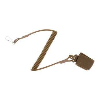 

Outdoor Molle Elastic Spring Coil Keychain Rope Strap Stretchable Lanyard Multifunctional Lanyard