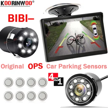 

Koorinwoo Easy install Original OPS System 4 Front 4 Rear Radars Car Security Camera Monitor Parking Sensor blind spot detection