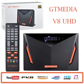 

Gtmedia V8 UHD 4k satellite receiver DVB S2 Builting wifi support H.265 DDVB-S/S2/S2X+T/T2/Cable/ATSC-C/ISDBT VS V8X