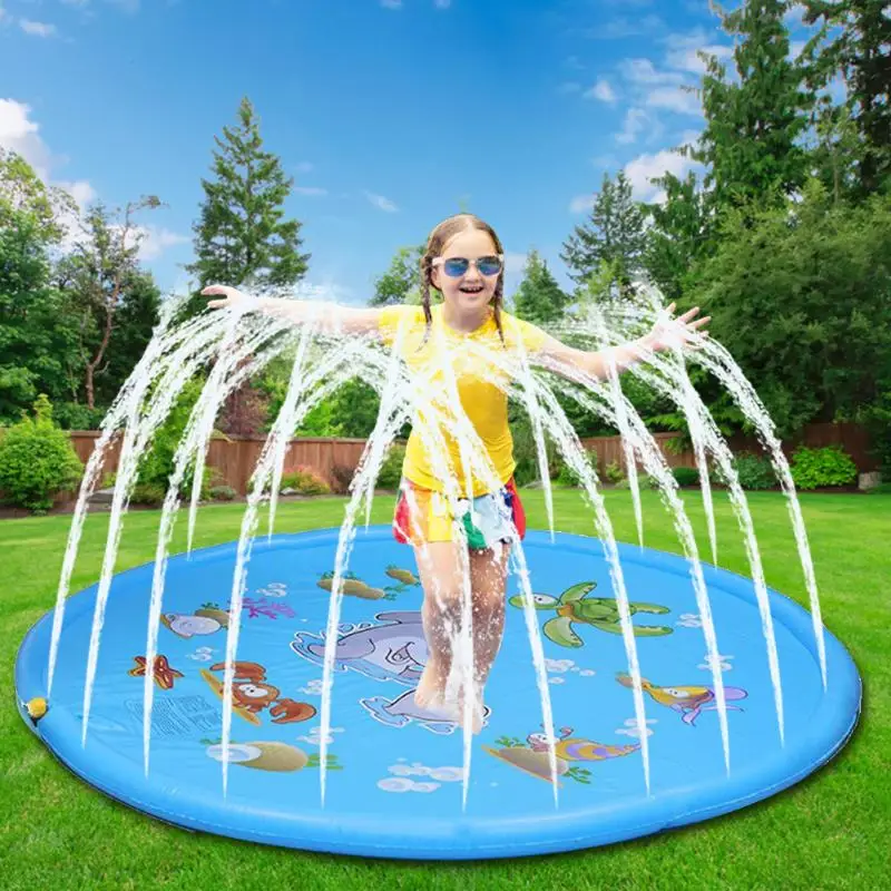 Water Mat Children Baby PVC Outdoor Beach Play Game Hand-eye Coordination Inflatable Spray Cushion Toys |