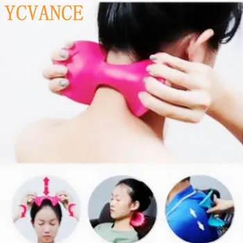 

New Neck Shoulder Massage pillow Ball Self-massage Tool Dredge the meridian Pain Relief Relax Plastic Hand-held Massager YC047
