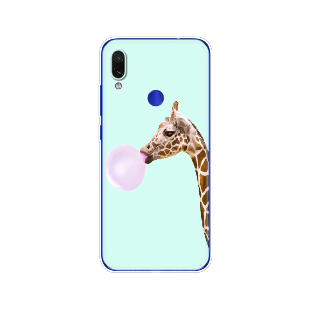 For xiaomi Redmi Note 7 Case Silicone Painting Soft TPU For xiaomi Redmi Note 7 Case 6.3 inch Fundas Coque Redmi NOTE 7 PRO Case cases for xiaomi blue Cases For Xiaomi