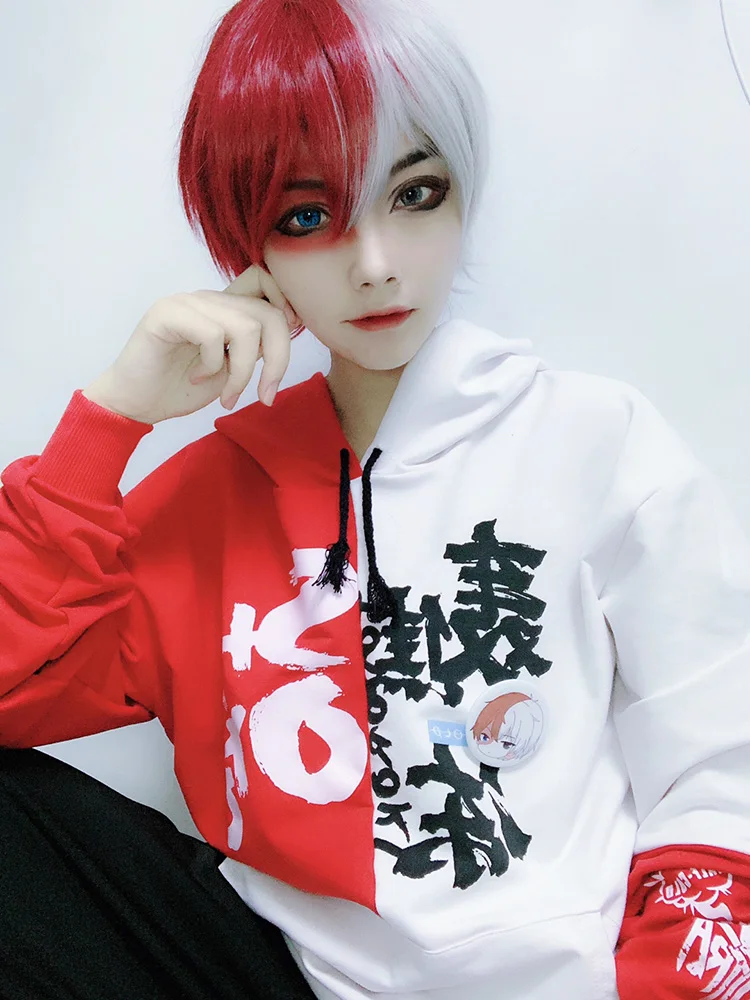 My Boku No Hero Academy Todoroki Shoto, костюмы для косплея, толстовки с капюшоном, свитер, пуловер, пальто с капюшоном