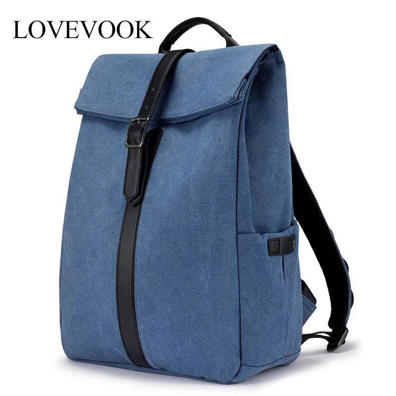 

LOVEVOOK women backpack multifunctional laptop backpack unisex large backpack for travel/work/school canvas anti-theft bag pack