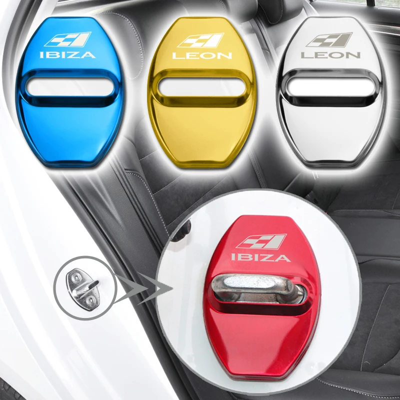 Крышка дверного замка автомобиля Автомобильная эмблема подходит для Seat leon ibiza Altea