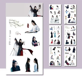 

6 sheets/Set Chen Qing Ling Decorative Sticker Xiao Zhan Wang Yibo Scrapbooking DIY Diary Album Label Stickers