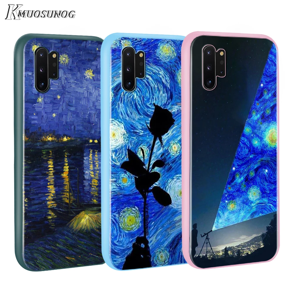 

Starry Night Movie Pallets Pioneer Baseus Candy Color Cover for Samsung Galaxy Note 10 9 8 S11 S10 S9 S8 S7 Plus Edge Phone Case