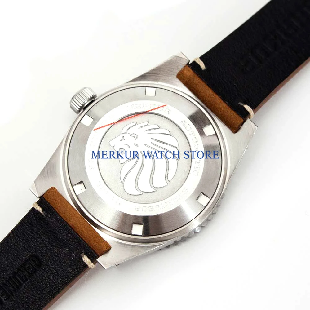 Черный MERKUR винтажные 62MAS автоматические часы мужские часы для ныряльщика сапфировые Керамические 300 м черепаха тунец может ныряльщик Военный Спорт