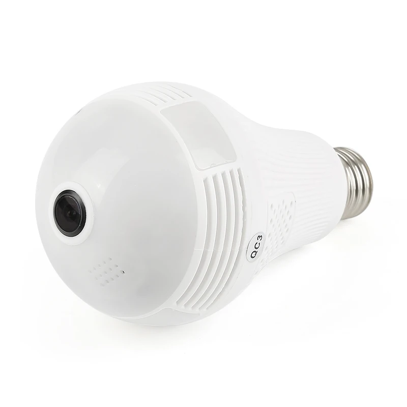 Панорамная лампа камера 1080P Full HD 2mp 360 градусов рыбий глаз Wi Fi беспроводной