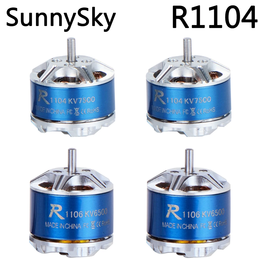 Sunnysky R1104 R1106 5500KV 6500KV 8000KV Brushless Motor Blue RC Racing Racer Drone Quadcopter