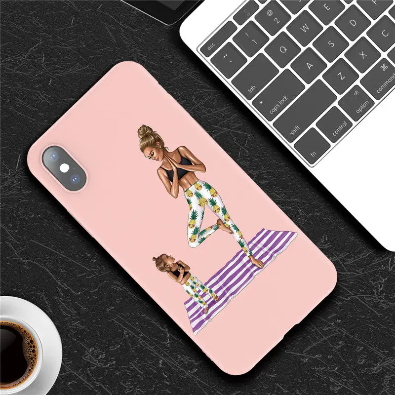 AC4583P Lovebay для iPhone 6, 6 s, 7, 8 Plus, 11 Pro Max X, XR, XS Max, чехол для телефона с изображением мультяшного жирафа, мягкий ТПУ чехол для королевы, конфет, Парижа, девушки - Цвет: AC4583P