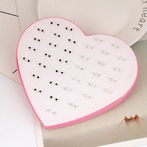 Multi-style Colorful Animal Heart Star Moon Geometric Crystal plastic Stud Earring Set For Women Girls Jewelry Gifts