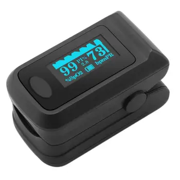

Fingertip Pulse Oximеter SPO2 Blood Oxygen Saturation Monitor Heart Rate LED Digital Display Infrared Detector Portable