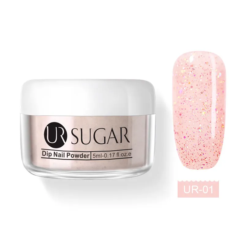 UR SUGAR 31 цветов погружающий порошок для ногтей Стразы для маникюра акриловый наконечник для ногтей строитель ногтей блеск не нужно лечение под УФ-лампой - Цвет: Золотой