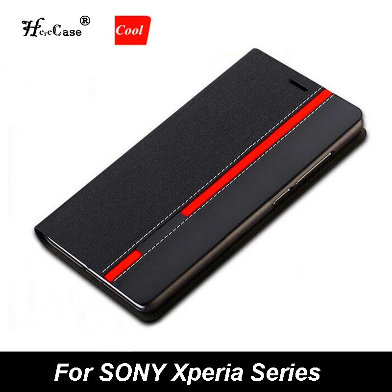 Leather Card Holder Phone Case For Sony Xperia XZ Premium S XZ1 XZ2 Compact XZ2mini XZ3 XZ4 Z5 Z5mini Plus Cover | Мобильные