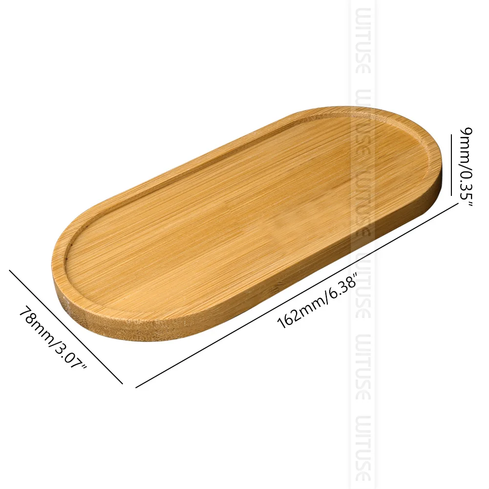 16.2x7.8cm 1 шт. 14 дизайн цветочный горшок держатель мясистый бонсай коврик бамбуковый поднос деревянный цветочный горшок поднос домашний офис декоративный горшок для цветов коврик для горшков подставка - Цвет: 16.2x7.8cm