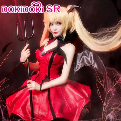 DokiDoki SR аниме костюм для косплея Shugo Chara Tsukiyomi Utau дьявол Женский на Хэллоуин| |