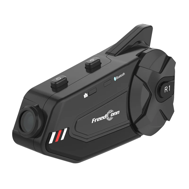 R1 PLUS + L3 мотоциклетная гарнитура с записью видео 1000M 6 Riders Bluetooth группа домофон шлем