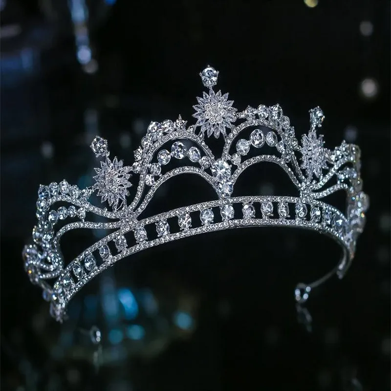 Bridal Tiaras Crown Rhinestone Pageant Diadema Collares Headpieces Wedding Hair Accessories
