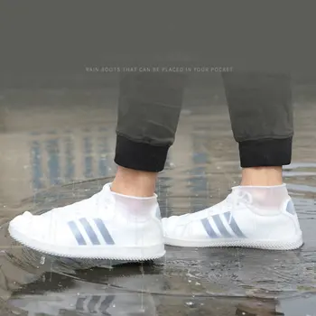 

Silicone Rain Boots Cover For Men And Women Waterproof Foot Cover Rainy Day Thick Non-Slip Wear-Resistant Bottom Rain