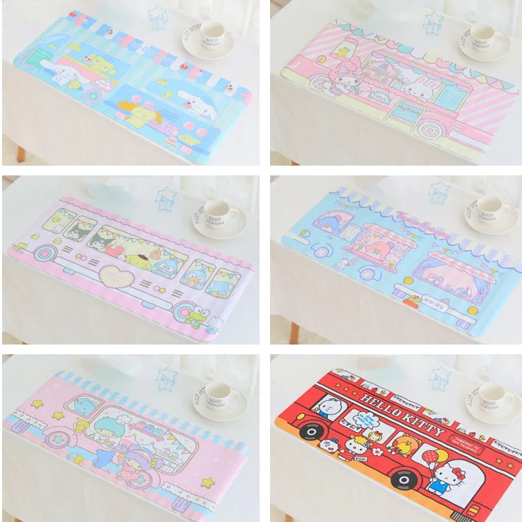  Cartoon Pink My Melody Fashion Portable Table Mats Pads Storage PVC placemat Food Lunch Home Decor 