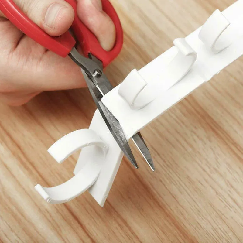 1/4 Pcs montaggio a parete cucina di casa Rack di stoccaggio ingrediente spezie Clip di plastica Rack organizzatore accessori vasetti strumenti porta spezie 5