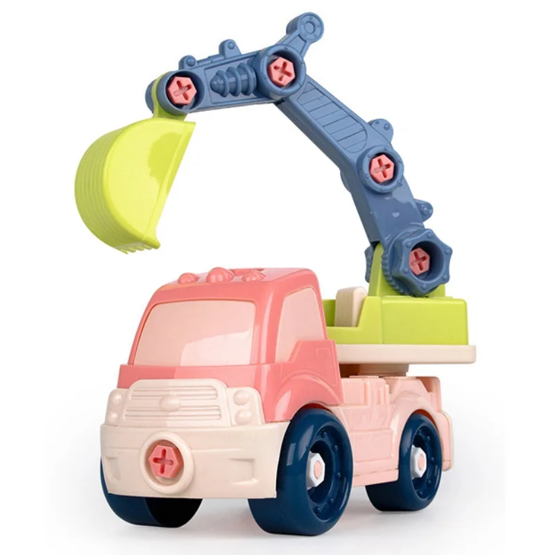 

Kids Toys Multi-functional Assembly Children's Simulation Cartoon Inertial Engineering Car Model Educational Toy Christmas Gifts