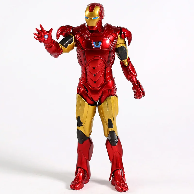 Tanie Marvel Iron Man 3 Mark XXI MK21 Midas pancerz z LED Light PVC figurka model kolekcjonerski Toy