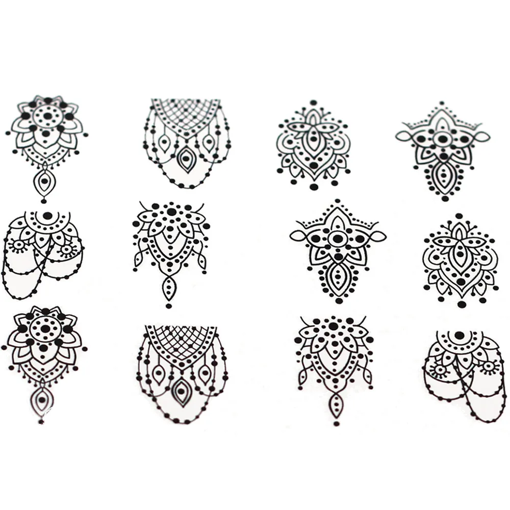 

1 Pcs Popular Black Pattern Nail Decal and Sticker Flower Leaf Tree Green Simple Summer Slider for Manicure Nail Art Watermark