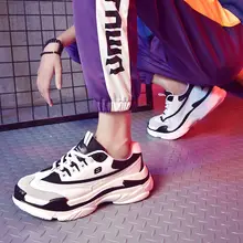 Кроссовки мужские белые кроссовки мужская повседневная обувь ПУ+ сетка Высокая дышащая Спортивная обувь Вулканизированная обувь мужские tenis masculino N-28