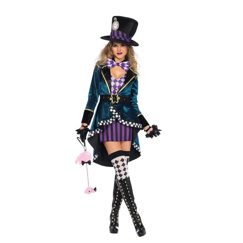 

Halloween Alice Cosplay Queen Uniform Character Play Party Makeup Ball Party Stage Performance