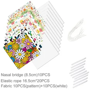 

Elastic Rope Breathing Cloth Nose Bridge Strip Set Outdoor Face Mask Material M89F