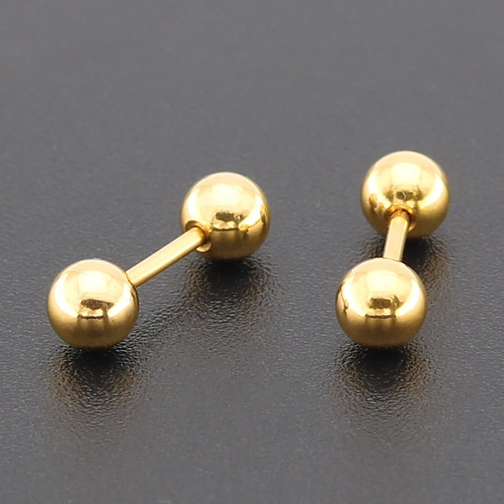 Stainless Steel Barbell Daith Tragus Helix Ring Stud Earing Cartilage Ear Earrings Piercing Body Jewelry 1Pair 16G