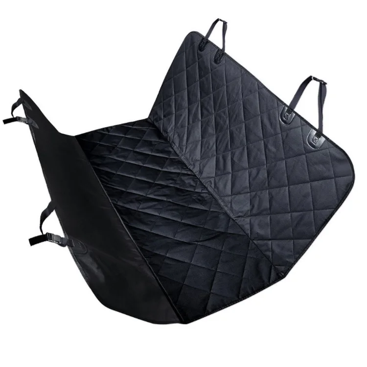 1 pcs black Ремень для питомца Ткань Оксфорд Автомобильная Сетка Водонепроницаемая переноска для питомца подушка для собаки на заднее сиденье коврик для питомца гамак с застежкой-молнией и карманом коврик - Цвет: 1 pcs black