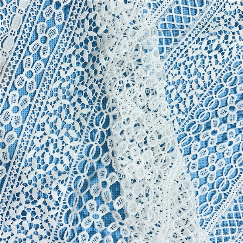 Новейшая африканская Высококачественная Белая гипюровая Свадебная французская вышивка кружевная ткань Игла DIY Рабочая Ткань кружевная ткань
