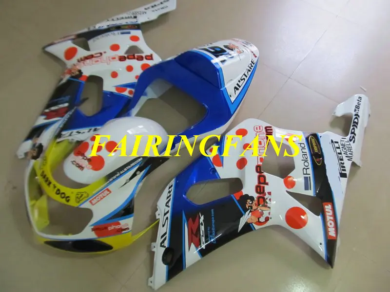 Мотоцикл инжекторный тюнинг-пакет для GSXR600 750 K1 01 02 03 GSXR 600 GSXR750 2001 2002 2003 Обтекатели Кузов+ подарки SH67